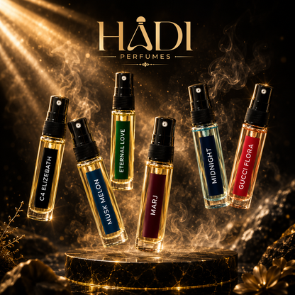 HADI Premium Roll-On Attar Combo (6 PCS) | Long Lasting Perfume Oils | ₹390